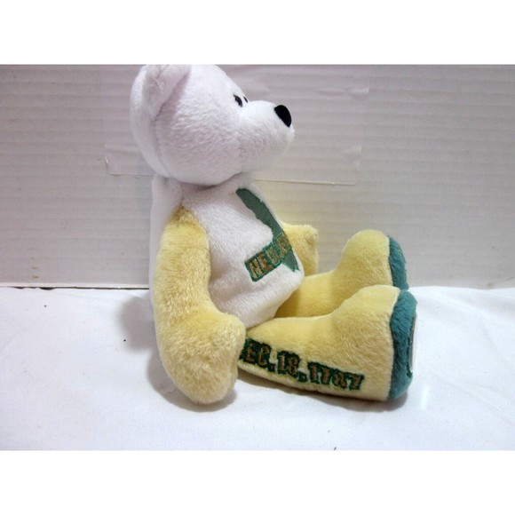 State of New Jersey Limited Treasure Coin Bear 2000 Green Tan White 9" Plush - Picture 3 of 5